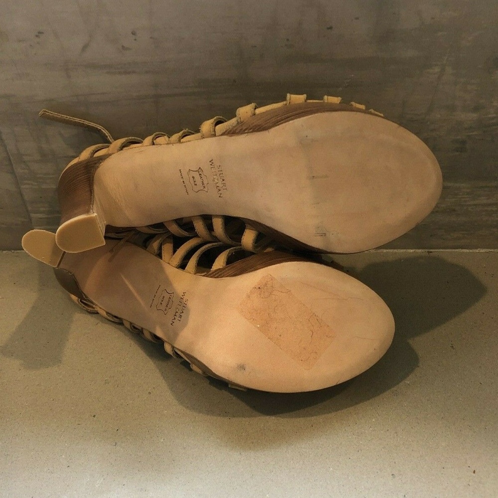 Stuart Weitzman Hitied Suede Platform Sandal - image 5